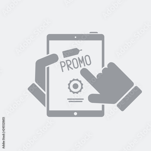 Promo page on tablet