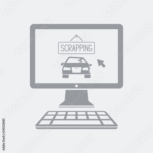 Car scrapping website icon
