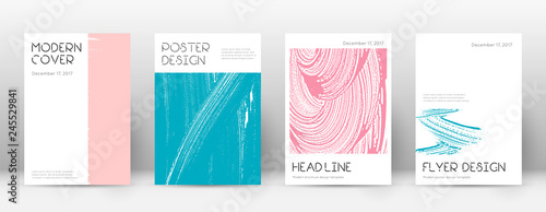 Cover page design template. Minimal brochure layou