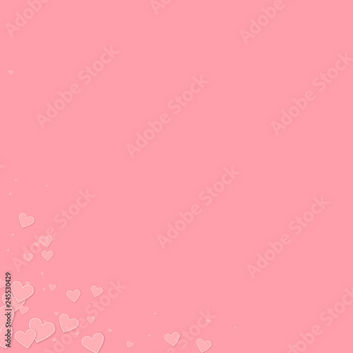 Pink heart love confettis. Valentine's day corner  © Begin Again