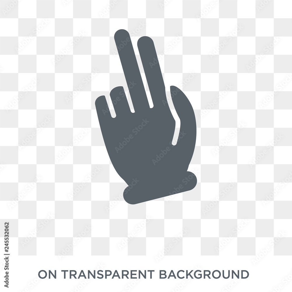 Two Fingers icon. Trendy flat vector Two Fingers icon on transparent background from Hands and guestures collection. High quality filled Two Fingers symbol use for web and mobile Two Fingers icon. Trendy flat vector Two Fingers icon on transparent background from Hands and guestures collection. High quality filled Two Fingers symbol use for web and mobile