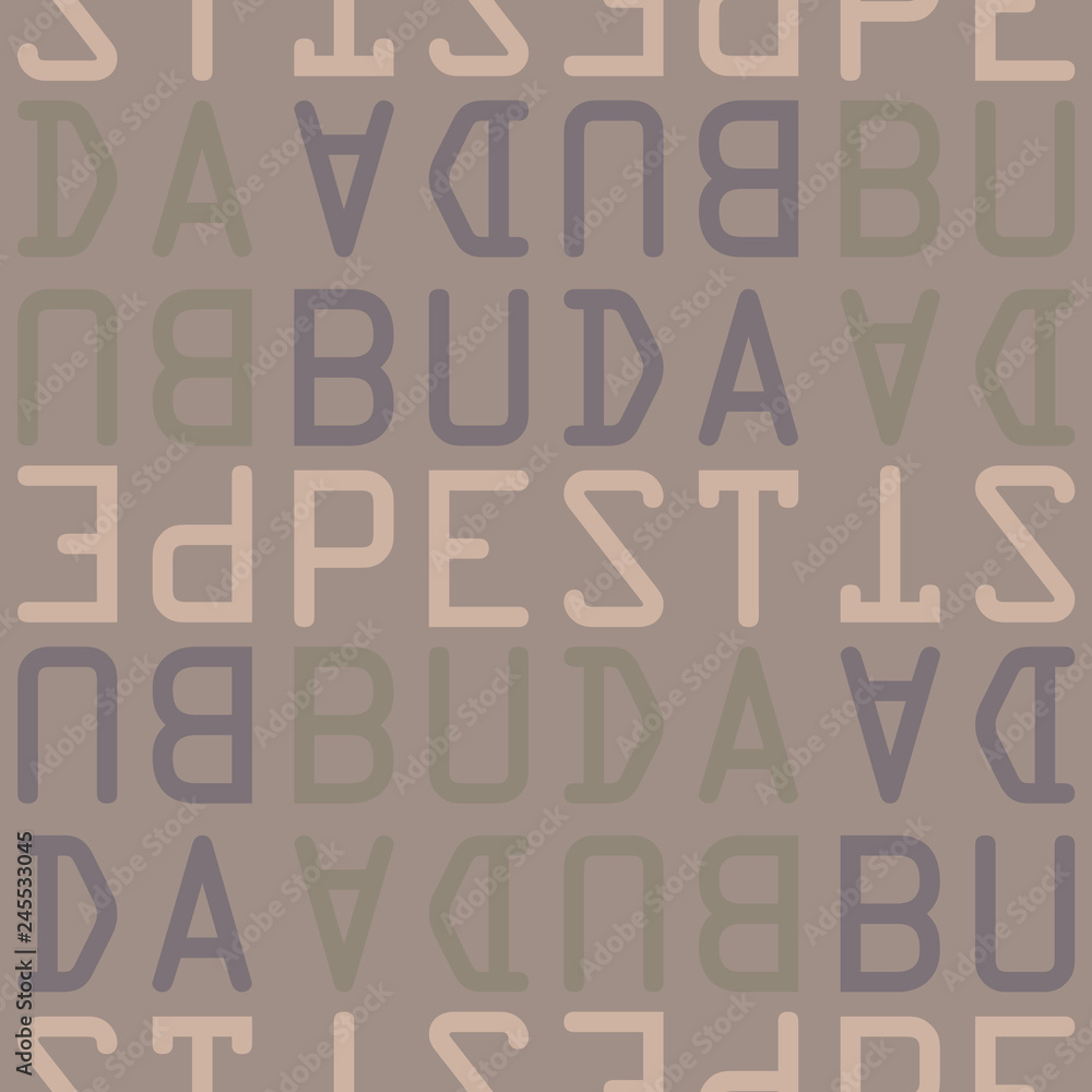 Budapest, Hungary seamless pattern Budapest, Hungary seamless pattern