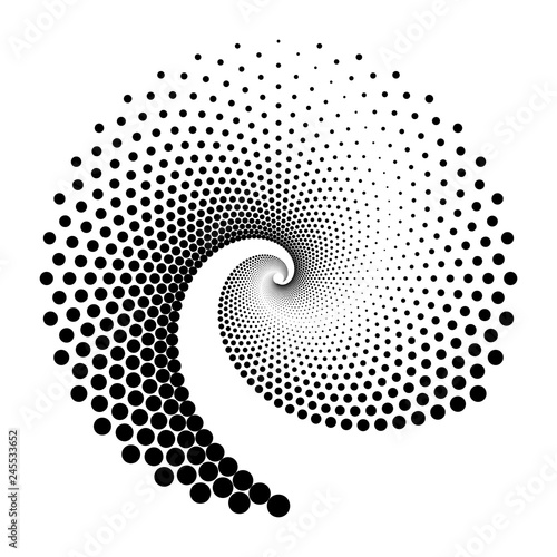 Design spiral dots backdrop