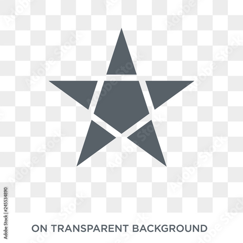 Polygonal ascendant signal icon. Polygonal ascendant signal design concept from Geometry collection. Simple element vector illustration on transparent background.