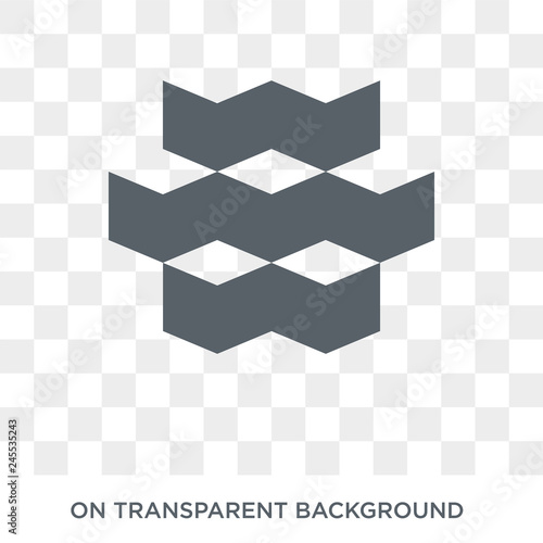 Cubes icon. Cubes design concept from Geometry collection. Simple element vector illustration on transparent background.