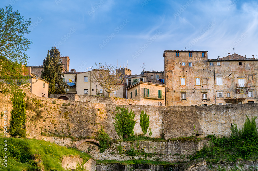 Volterra old fortress walls