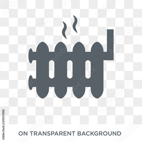 Radiator icon. Radiator design concept from Furniture and household collection. Simple element vector illustration on transparent background.