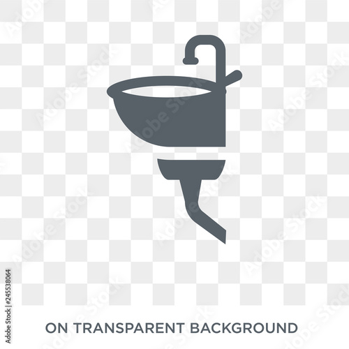 bidet icon. bidet design concept from Furniture and household collection. Simple element vector illustration on transparent background.