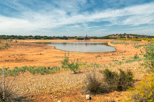 Small lake view in game reserve in South Africa