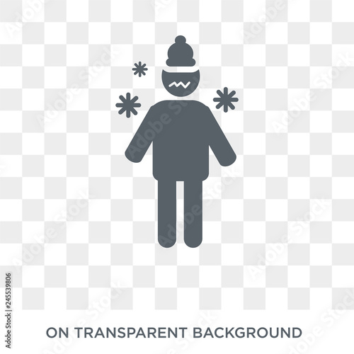 chill human icon. Trendy flat vector chill human icon on transparent background from Feelings collection. High quality filled chill human symbol use for web and mobile