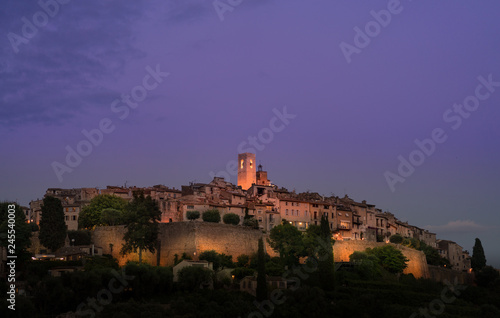 St Paul de Vence at twilight