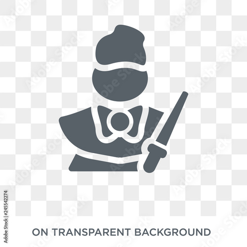 fairy godmother icon. Trendy flat vector fairy godmother icon on transparent background from Fairy Tale collection. High quality filled fairy godmother symbol use for web and mobile