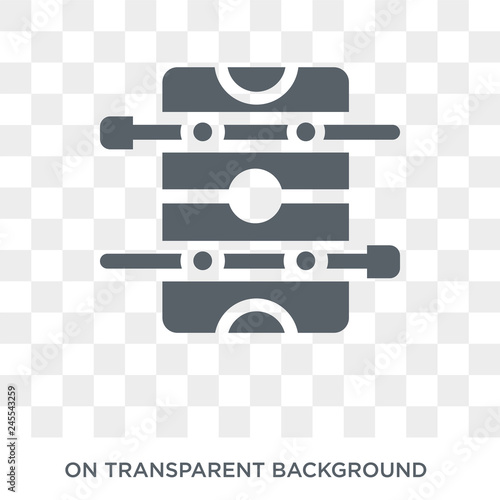Foosball icon. Foosball design concept from Arcade collection. Simple element vector illustration on transparent background.