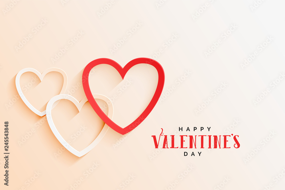 beautiful line hearts elegant valentines day background beautiful line hearts elegant valentines day background