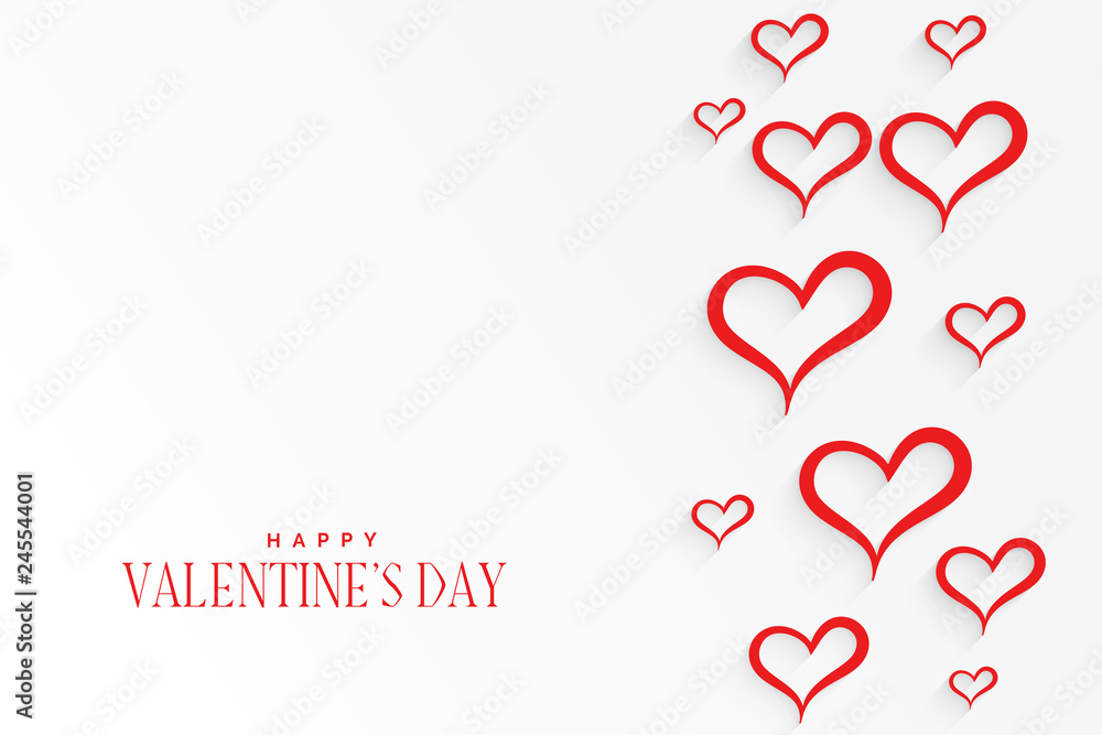 white background with red hearts pattern background white background with red hearts pattern background