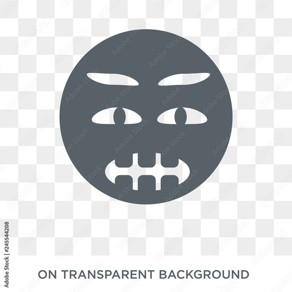 Nervous emoji icon. Nervous emoji design concept from Emoji collection