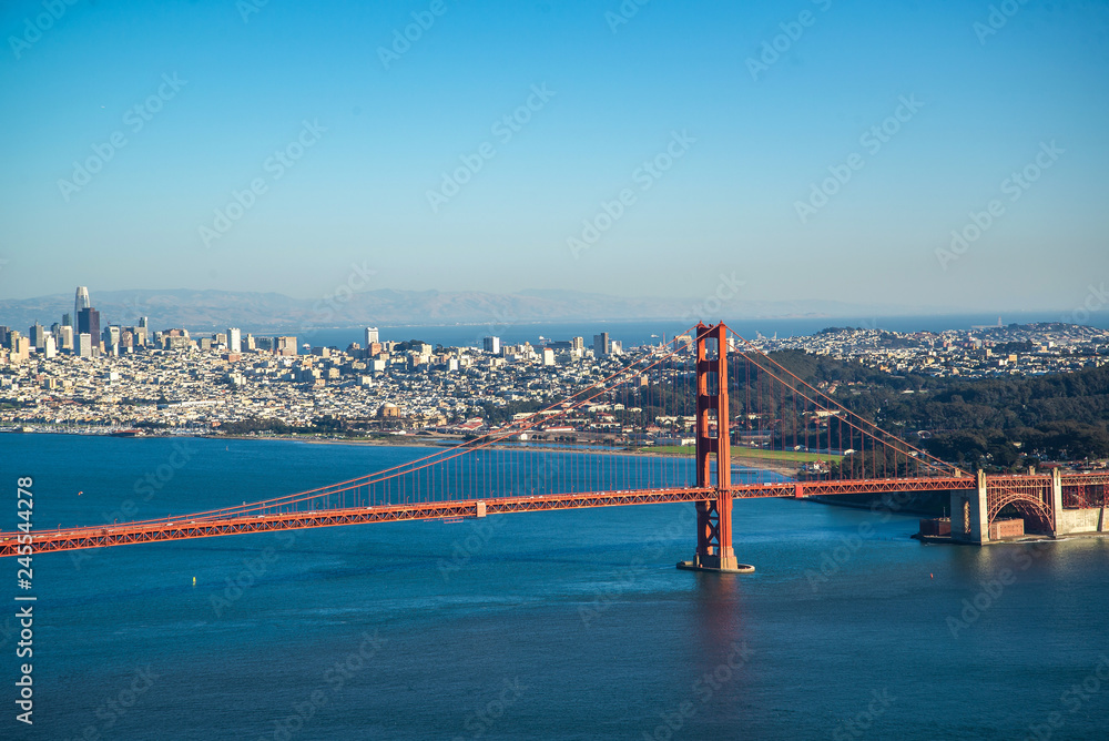 famous Golden Gate Bridge, San Francisco USA