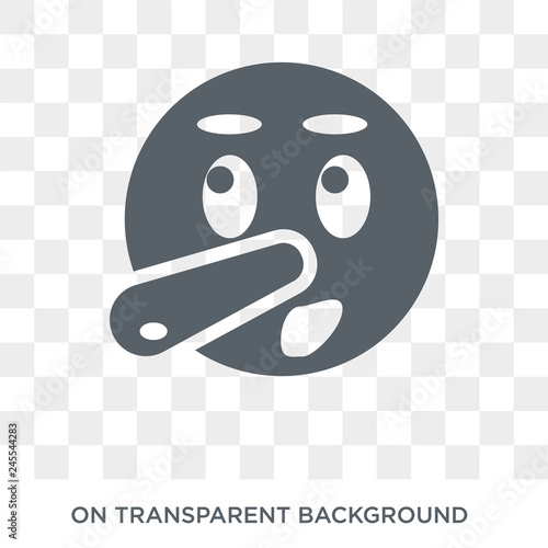 Liar emoji icon. Liar emoji design concept from Emoji collection. Simple element vector illustration on transparent background.