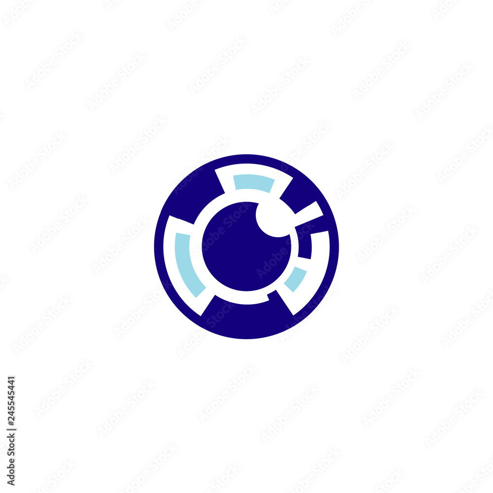 Vector Eye Logo, Retina Scan Logo For Security Company Vector Eye Logo, Retina Scan Logo For Security Company