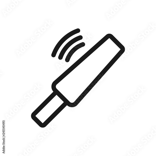 Metal Scanner outline icon. linear style sign for mobile concept and web design. Hand Metal Detector simple line vector icon.