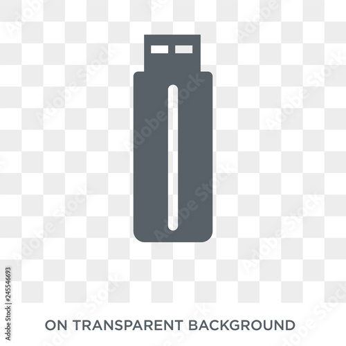 Pendrive icon. Pendrive design concept from Electronic devices collection. Simple element vector illustration on transparent background.