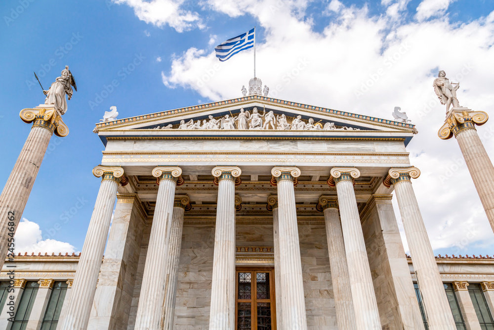 Naklejka premium Exterior view of the Academy of Athens, Greece