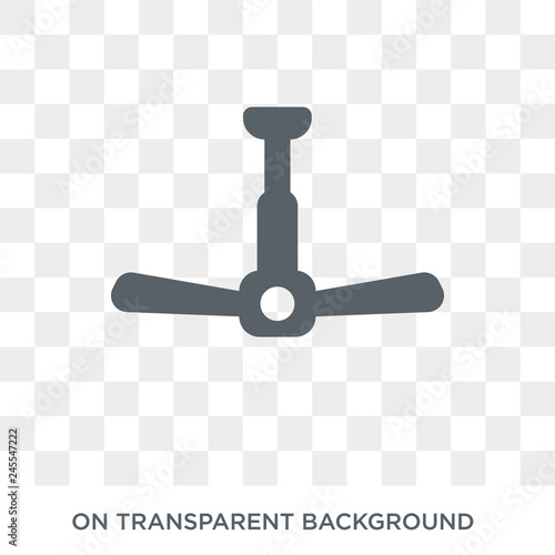 ceiling fan icon. ceiling fan design concept from Electronic devices collection. Simple element vector illustration on transparent background.