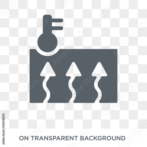 Geothermal Energy icon. Geothermal Energy design concept from Ecology collection. Simple element vector illustration on transparent background.