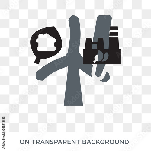 Eolic energy icon. Eolic energy design concept from Ecology collection. Simple element vector illustration on transparent background.