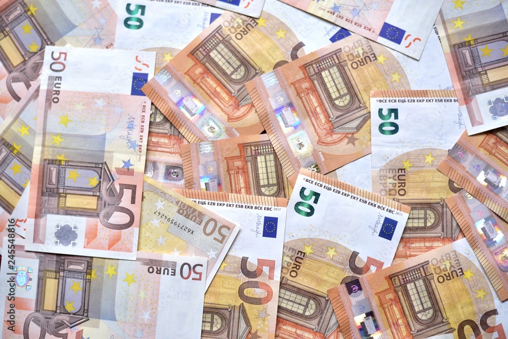 Euro Money Banknotes background