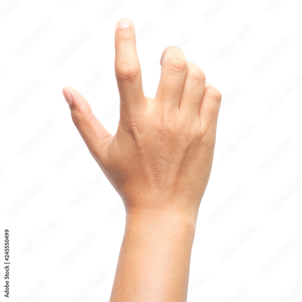 Hands showing touch gestures with the index finger. Hands showing touch gestures with the index finger.