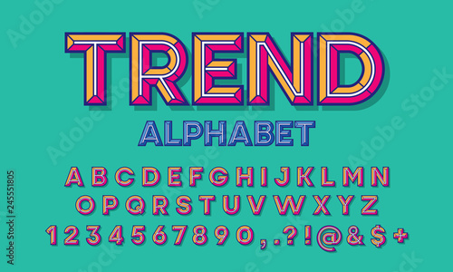 chisel style alphabet design