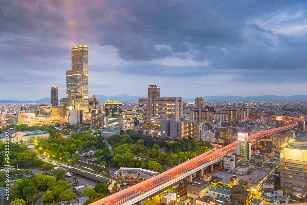 Fototapeta premium Osaka, Japan cityscape