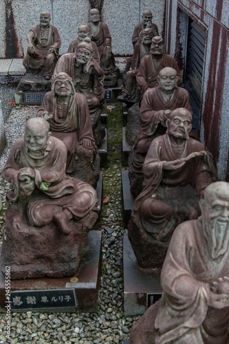 Small Japanese Monk Statues 