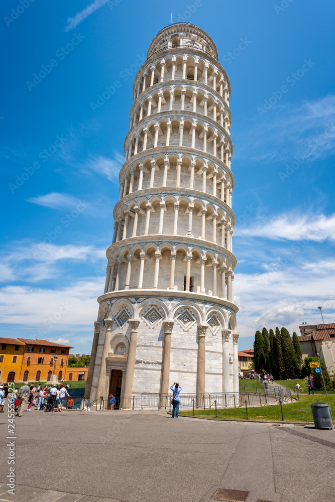 The leaning Tower of Pisa, Italy