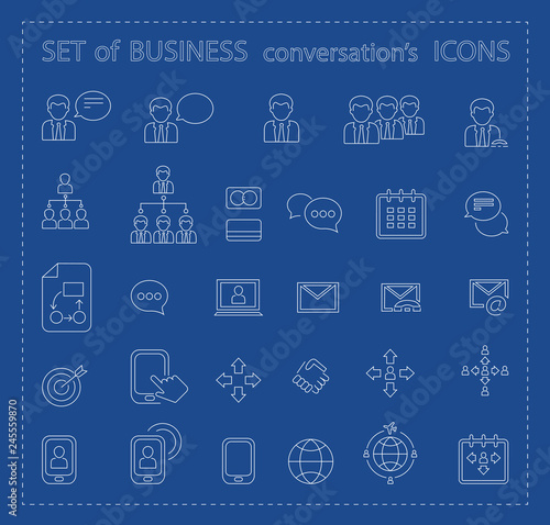 Set of conversational icons