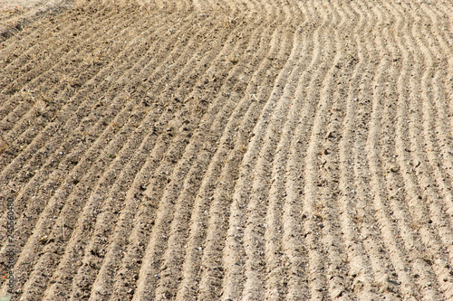 tilled field background for text