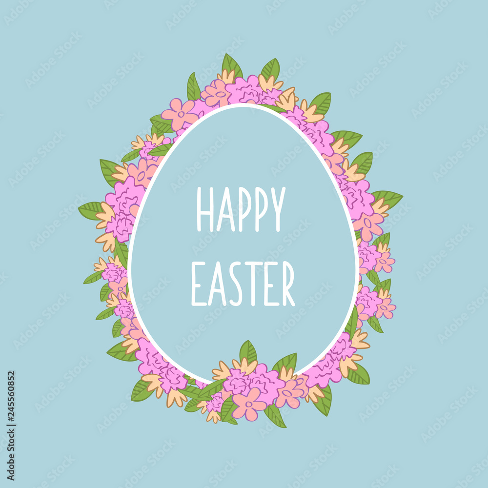 greeting card with Easter egg greeting card with Easter egg