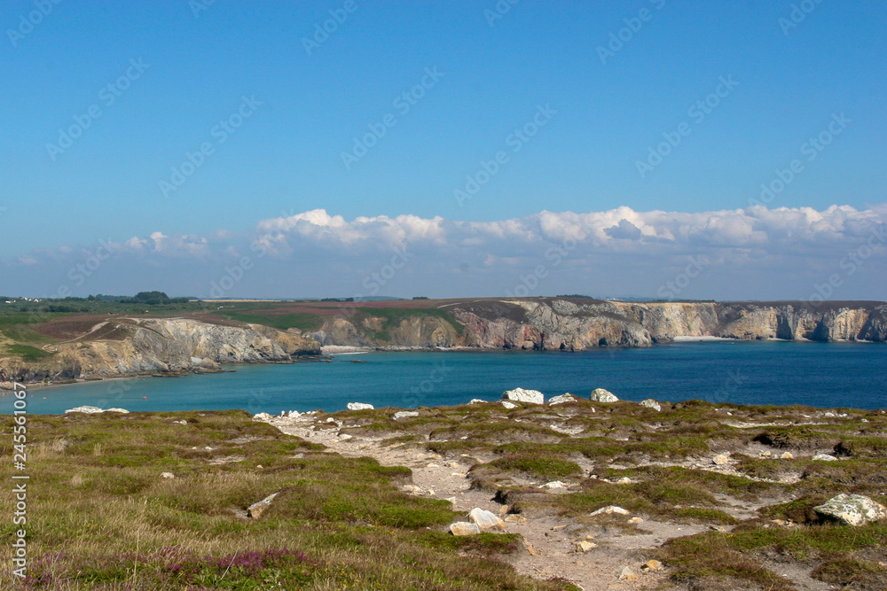 Seascape at Pointe de Pen Hir in Brittany, France. Seascape at Pointe de Pen Hir in Brittany, France.