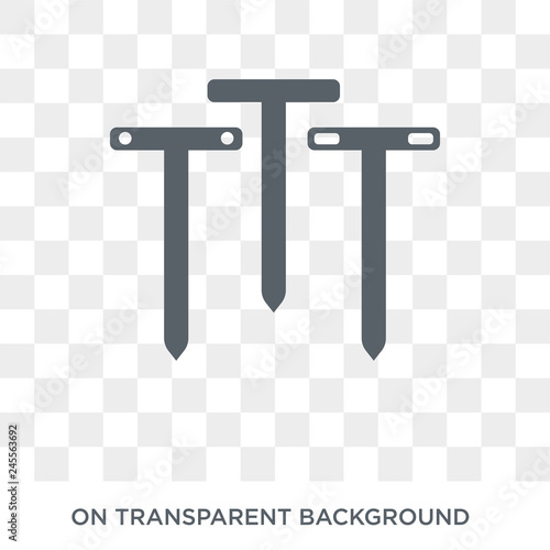 Boning rod icon. Trendy flat vector Boning rod icon on transparent background from Construction collection. High quality filled Boning rod symbol use for web and mobile