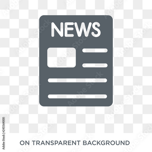 Newspaper icon. Newspaper design concept from Communication collection. Simple element vector illustration on transparent background.