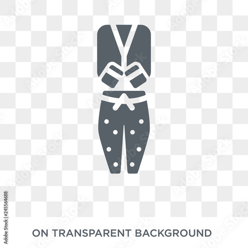 Pijama icon. Pijama design concept from Clothes collection. Simple element vector illustration on transparent background.