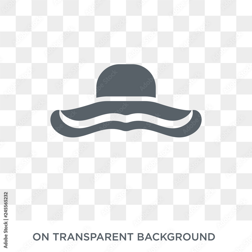 Bowler icon. Bowler design concept from Clothes collection. Simple element vector illustration on transparent background. Bowler icon. Bowler design concept from Clothes collection. Simple element vector illustration on transparent background.