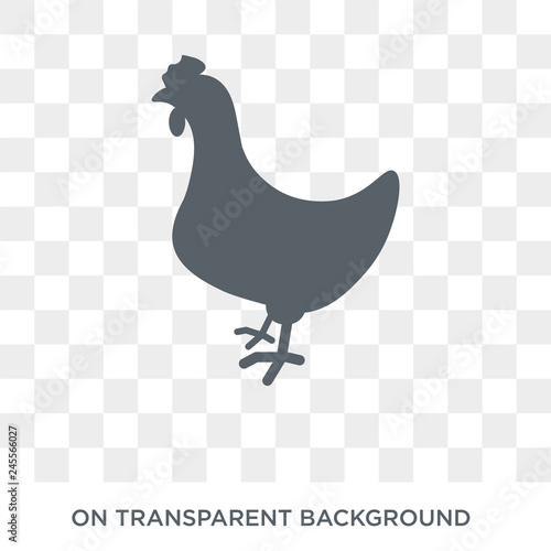 Hen icon. Hen design concept from Agriculture, Farming and Gardening collection. Simple element vector illustration on transparent background.