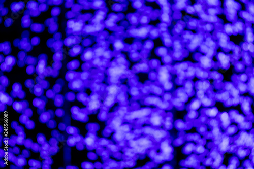 Blue out of focus bubbles