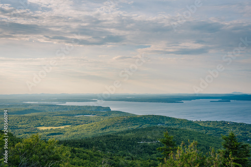 View from Cadillac Mountain  in Acadia National Park  Maine