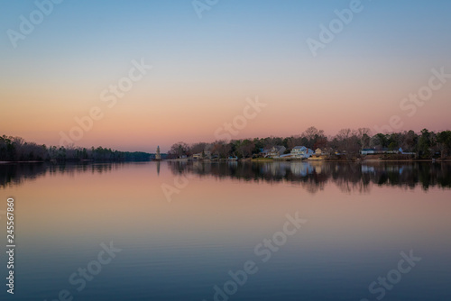 Lake Lenape at sunset, in Mays Landing, New Jersey