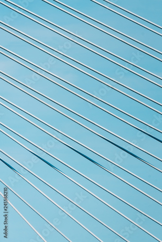 Details of the Penobscot Narrows Bridge in Bucksport, Maine photo