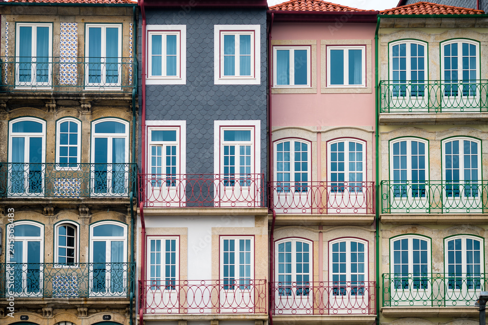 Picturesque houses in Porto