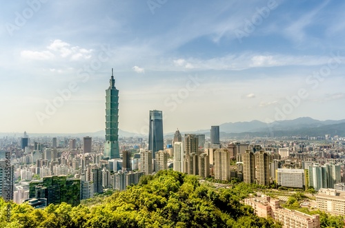 Taipei Cityscape from Elephant moutain (Xiangshan), Taipei, Taiw